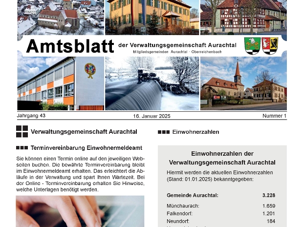 Amtsblatt 01/2025 vom 16.01.2025