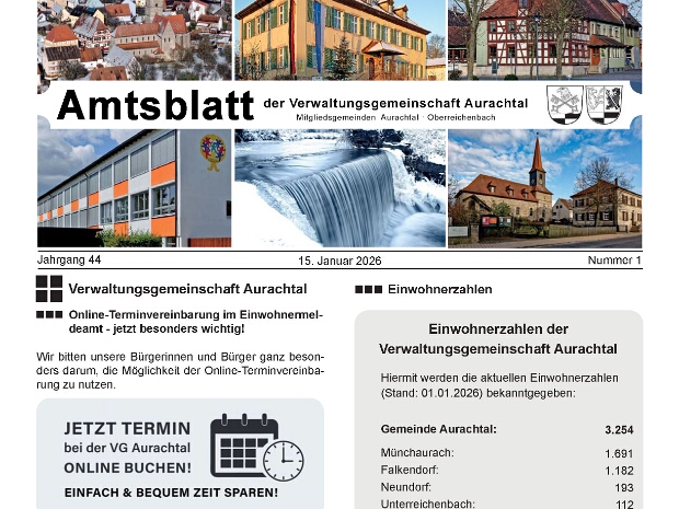 Amtsblatt 01/2026 vom 15.01.2026