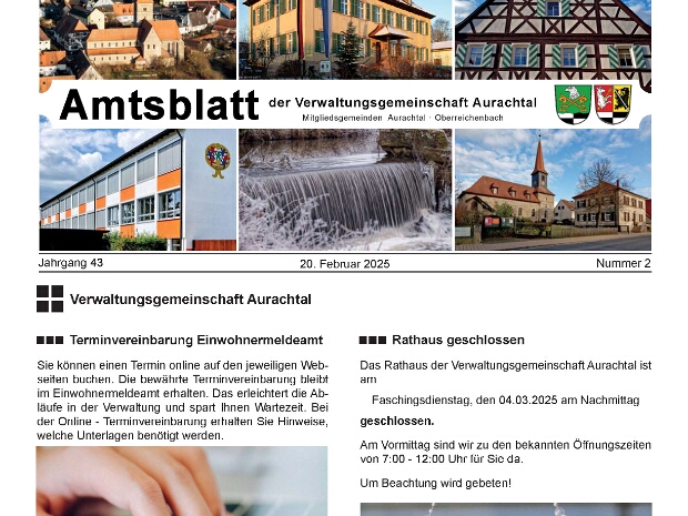Amtsblatt 02/2025 vom 20.02.2025