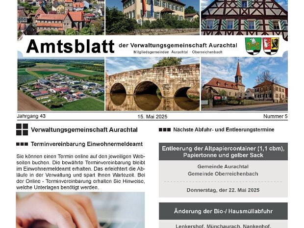 Amtsblatt 05/2025 vom 15.05.2025