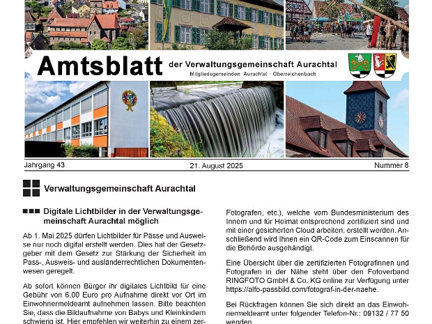 Amtsblatt 08/2025 vom 21.08.2025