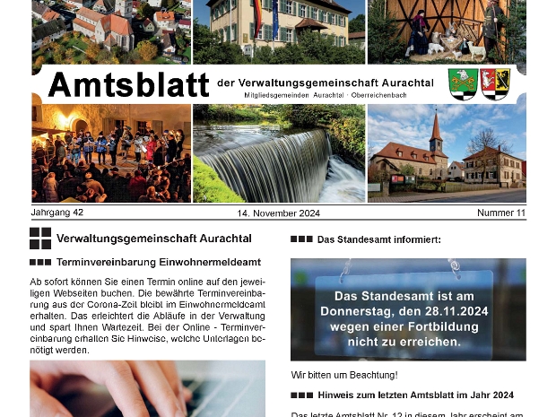 Amtsblatt 11/2024 vom 14.11.2024