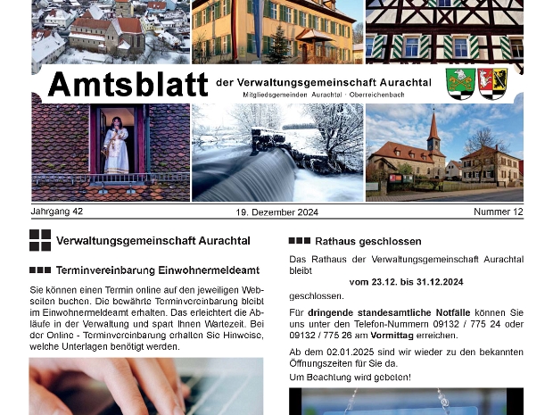 Amtsblatt 12/2024 vom 19.12.2024